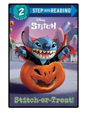 BUNDLE & SAVE 🎃 Disney Stitch "Stitch-or-Treat!" Step into Reading Book Level 2